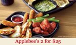 Applebeeās 2 for $25 Menu OfferćDeal Specials & Optionsć