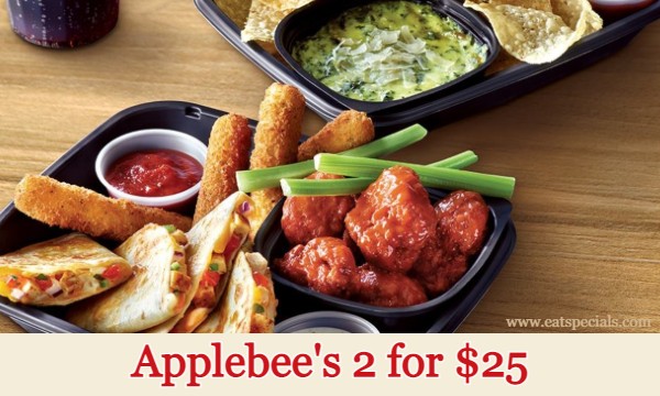 Applebees 2 for 25